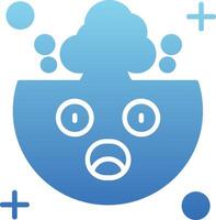 Exploding Glyph Gradient Icon vector