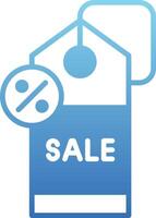 Sale Glyph Gradient Icon vector