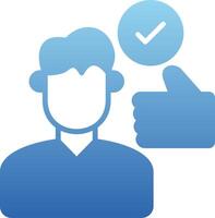 Motivation Glyph Gradient Icon vector