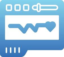 Pacemaker Glyph Gradient Icon vector