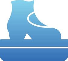Tap Stage Glyph Gradient Icon vector