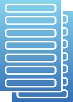 Daily Ledger Glyph Gradient Icon vector