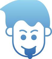 Drooling Glyph Gradient Icon vector