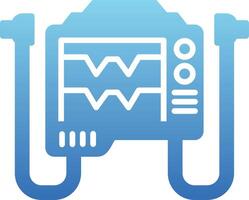 Defribillator Glyph Gradient Icon vector
