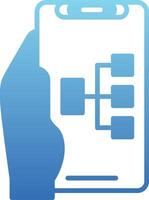 Structure Glyph Gradient Icon vector