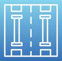 Lane Glyph Gradient Icon vector