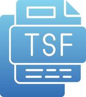 Torrent Symbol File Glyph Gradient Icon vector