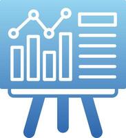 Presentation Glyph Gradient Icon vector