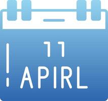 Parkinson Day Glyph Gradient Icon vector