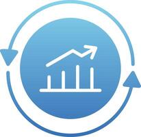 Performance Glyph Gradient Icon vector