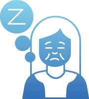 Insomnia Glyph Gradient Icon vector