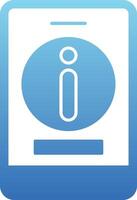 Information Glyph Gradient Icon vector