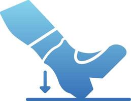 Heel Dig Glyph Gradient Icon vector