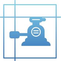 Laser Level Glyph Gradient Icon vector