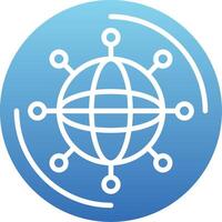 Internet Of Things Glyph Gradient Icon vector
