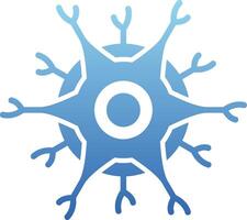 Neuron Glyph Gradient Icon vector
