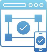 Accesibility Glyph Gradient Icon vector