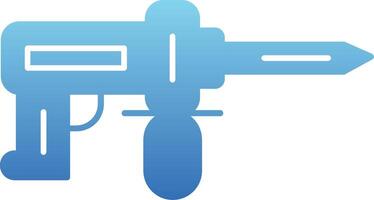 Hammer Drill Glyph Gradient Icon vector