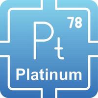 Platinum Glyph Gradient Icon vector