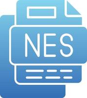 NES File Glyph Gradient Icon vector