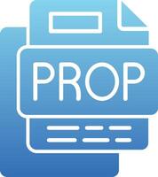 Prop File Glyph Gradient Icon vector