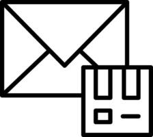 Email Line Icon Design vector