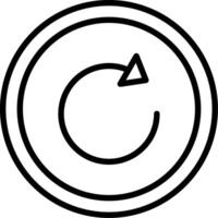 Refresh Line Icon Design vector