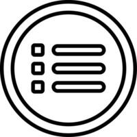 Menu Line Icon Design vector