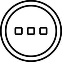 More Line Icon Design vector