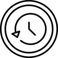 History Line Icon Design vector