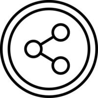 Share Line Icon Design vector