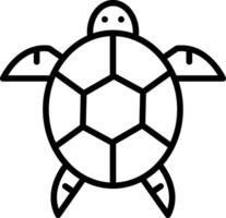 Turtle Line Icon Design vector
