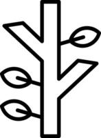 Tree Branch Line Icon Design vector