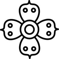 Rafflesia Line Icon Design vector
