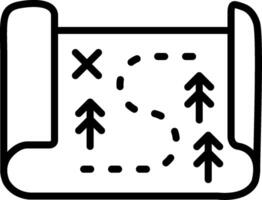 Map Line Icon Design vector