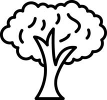 Tree Line Icon Design vector