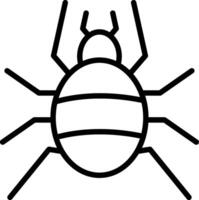 Tarantula Line Icon Design vector