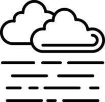 Foggy Line Icon Design vector