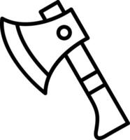 Axe Line Icon Design vector