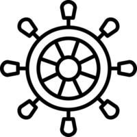 Helm Line Icon Design vector