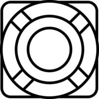 Lifesaver Line Icon Design vector