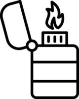 Lighter Line Icon Design vector