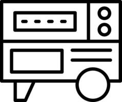 Generator Line Icon Design vector