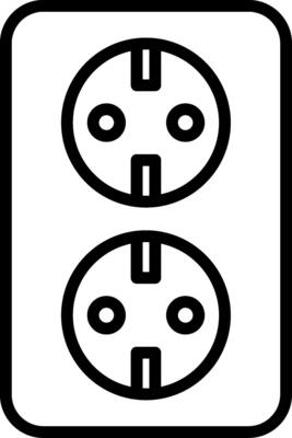 Socket Line Icon Design