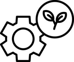 Ecology Line Icon Design vector