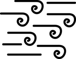 Wind Line Icon Design vector