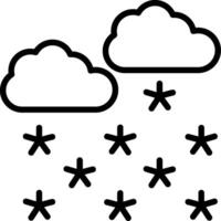 Snowy Line Icon Design vector