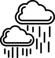 Rainy Day Line Icon Design vector