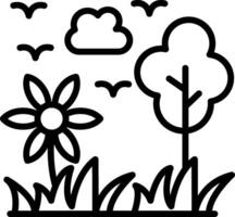 Nature Line Icon Design vector