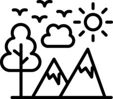 Adventure Line Icon Design vector